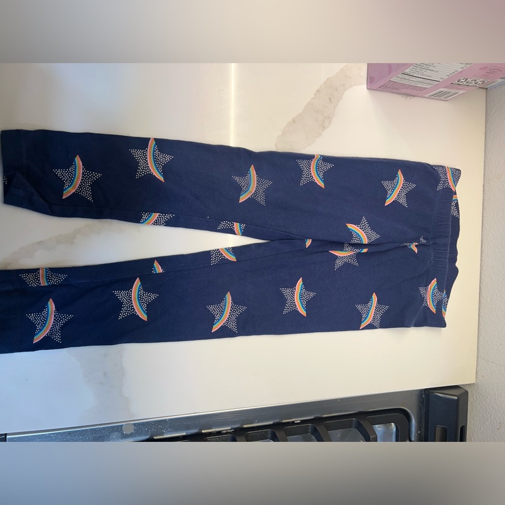 Cat & Jack XS(4/5) girls leggings with rainbow stars.